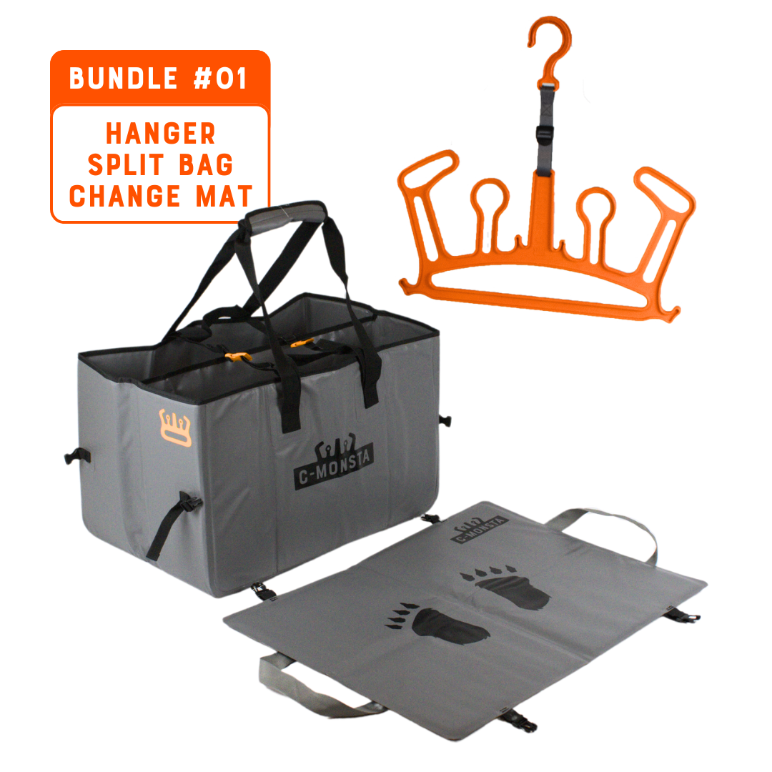 Split Bag, Orange Hanger and Changing Mat Bundle (UK)