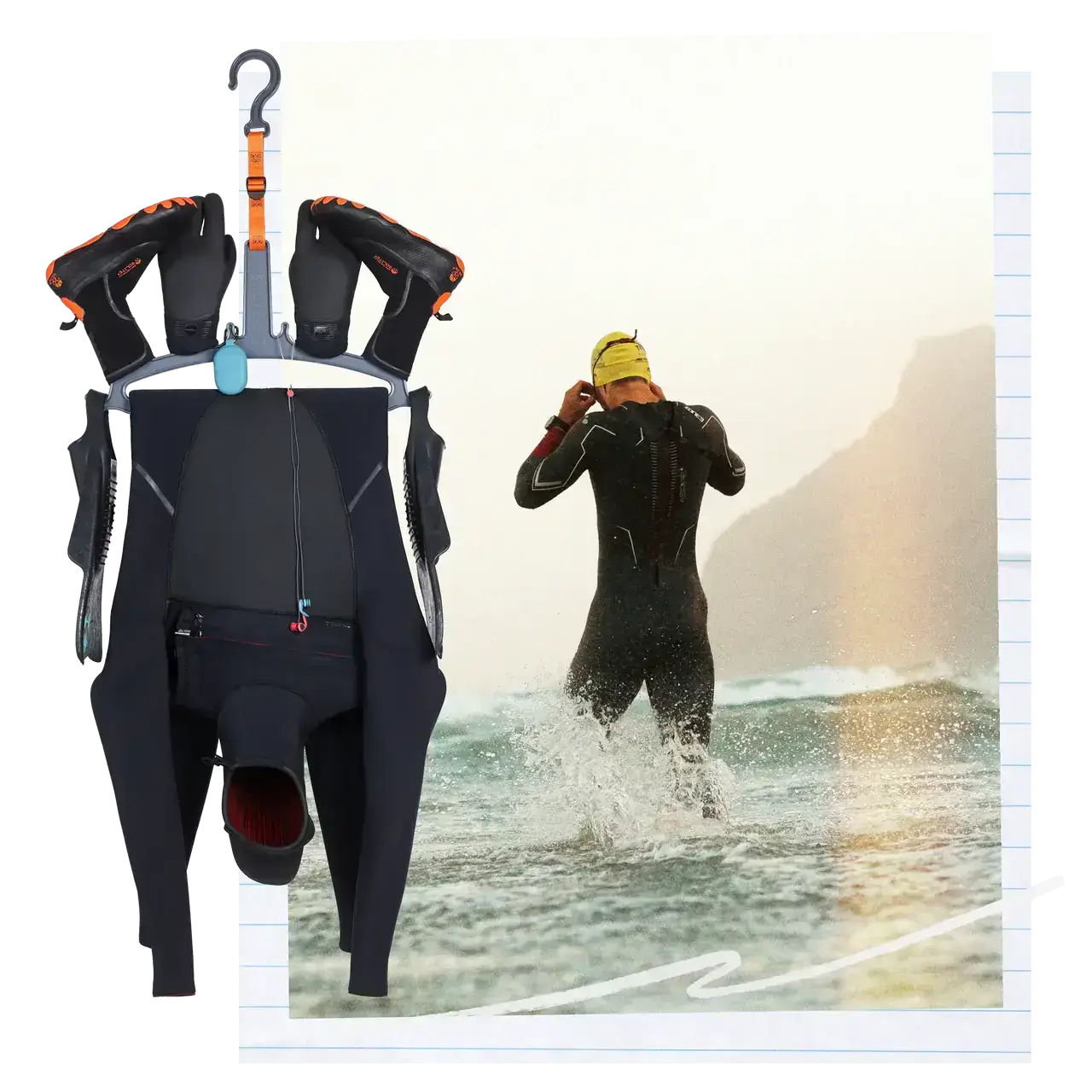 Sea Swimmer Wetsuit Hanger | C-MONSTA