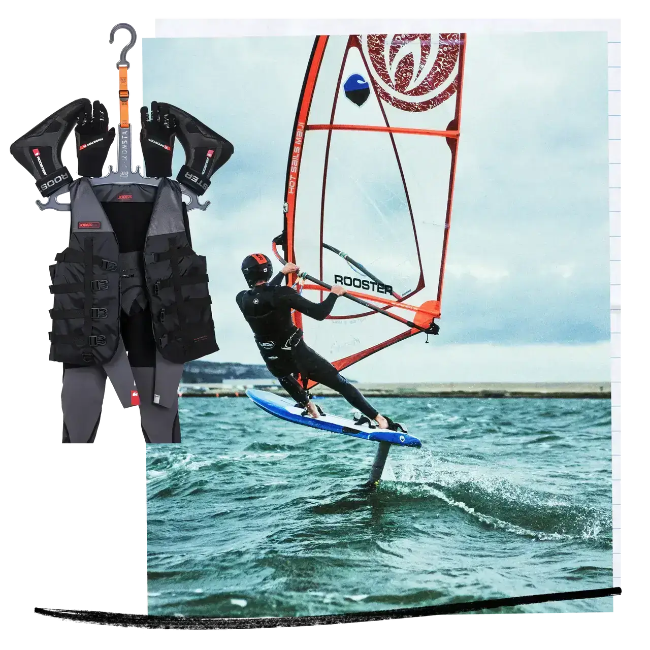Windsurfer wetsuit hanger from Georgia | C-MONSTA