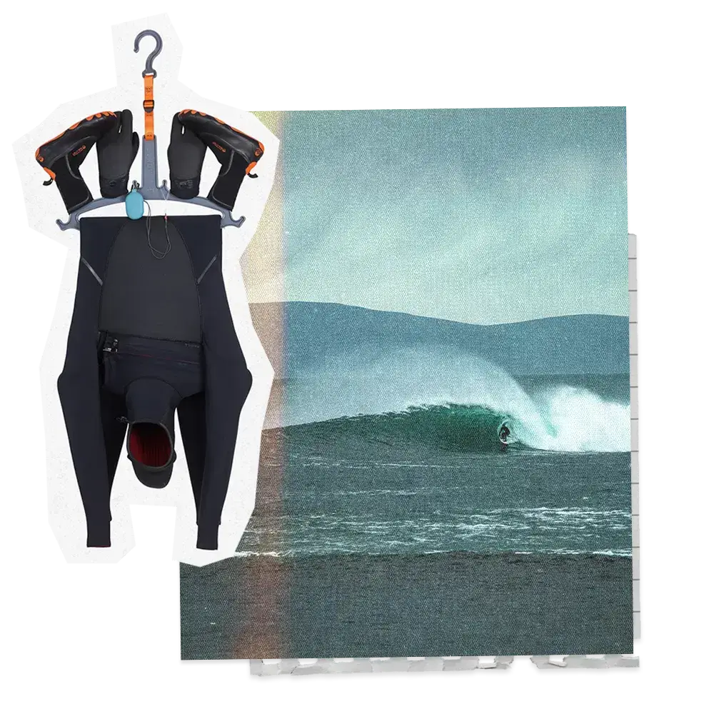 Quickly dry your wetsuit with C-MONSTA – the best hack for keeping your wetsuit dry!