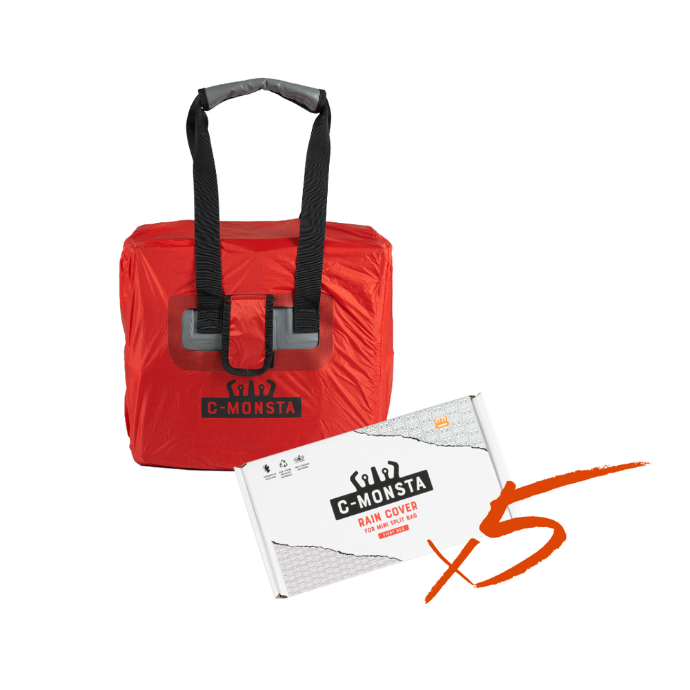 C-Monsta Red Rain Cover for Mini Split Bag for Retailers x5 (UK)