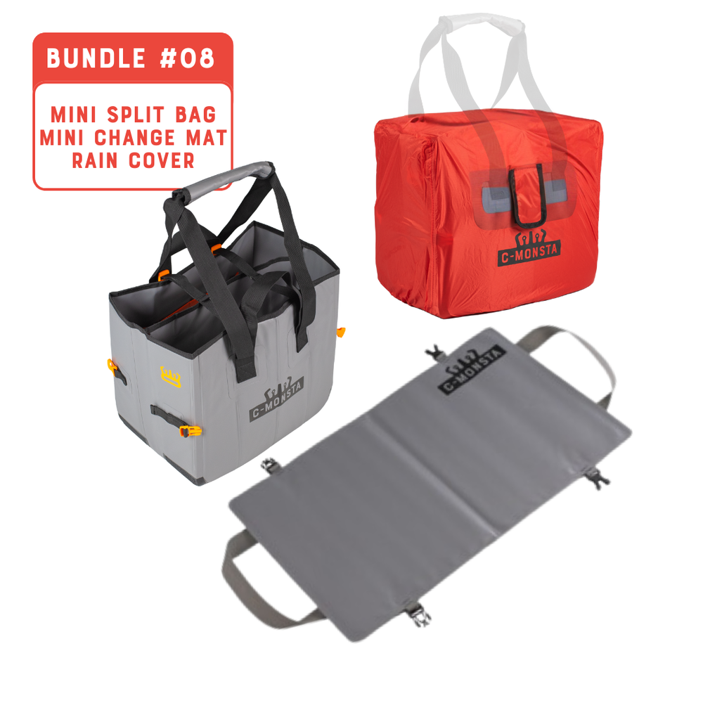 #08 Mini Split Bag, Mini Mat and Red Mini Rain Cover (UK)