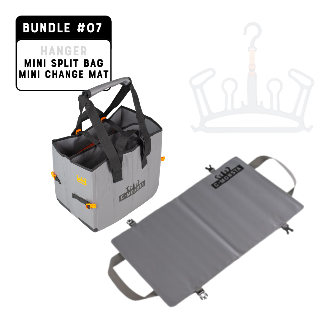 #07 Mini Split Bag and Mini Changing Mat Bundle(UK) – C-MONSTA