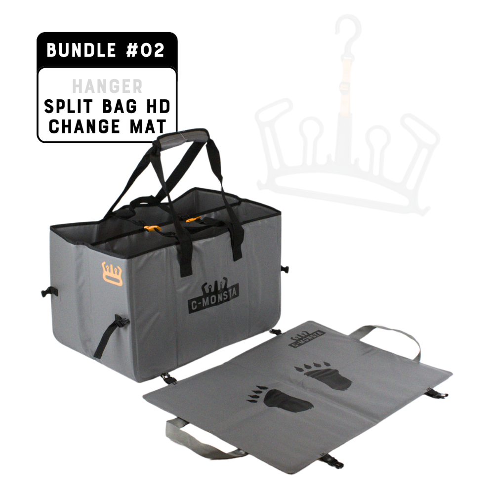 #02 Split Bag Heavy Duty and Changing Mat Bundle (UK)