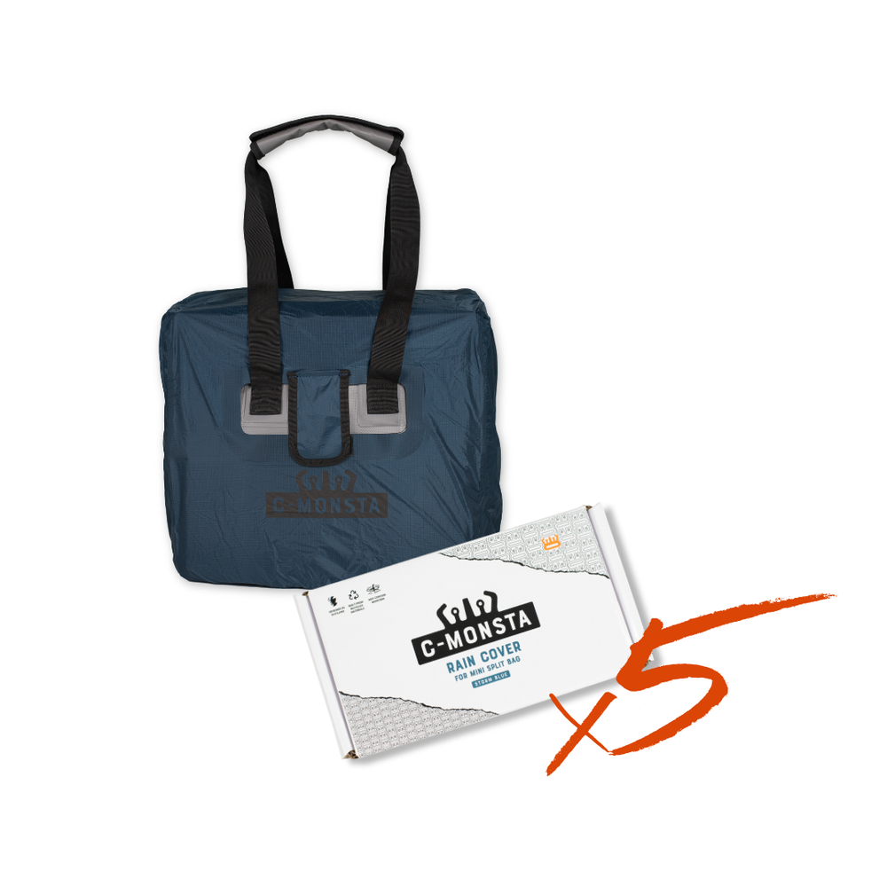 C-Monsta Blue Rain Cover for Mini Split Bag for retailers x5 (UK)