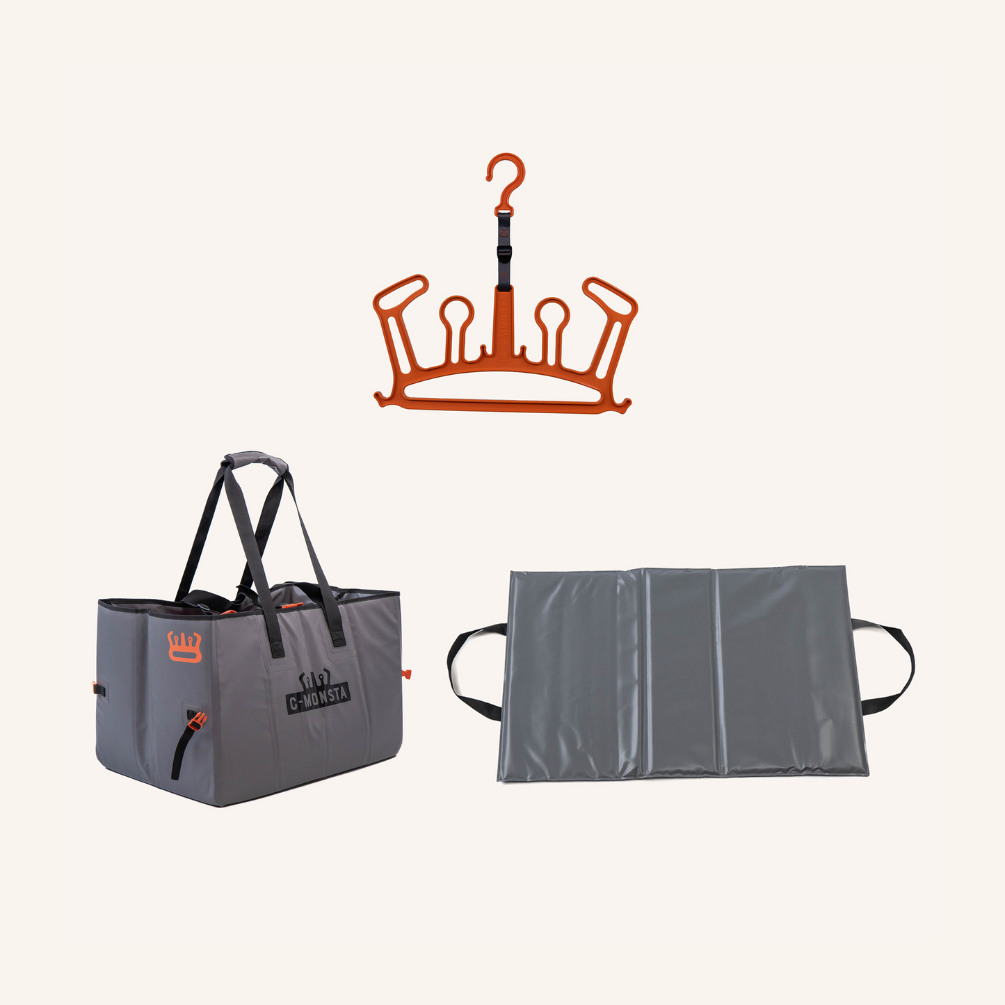 Split Bag, Orange Hanger and Changing Mat Bundle (US)