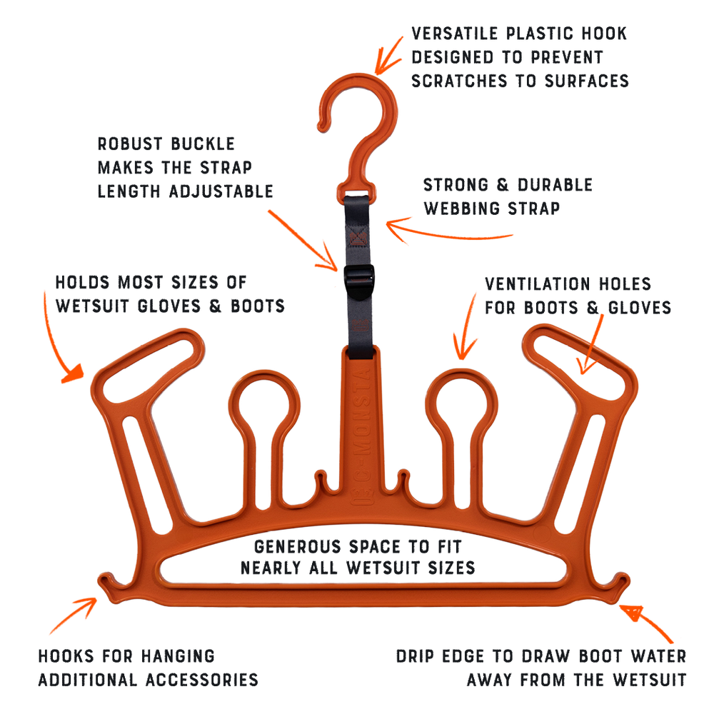 
                      
                        C-Monsta Wetsuit Hanger V2 - Orange (UK) - C-MONSTA
                      
                    