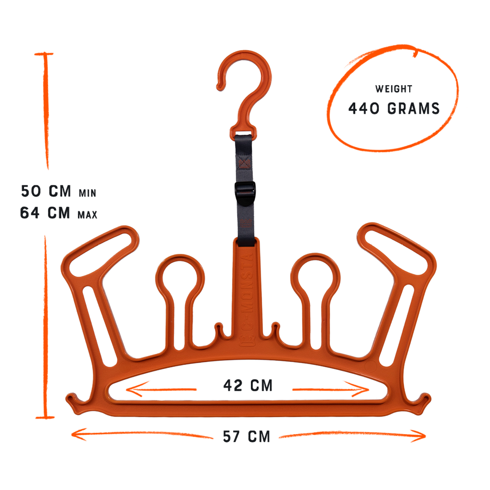 
                      
                        C-Monsta Wetsuit Hanger V2 - Orange (UK) - C-MONSTA
                      
                    