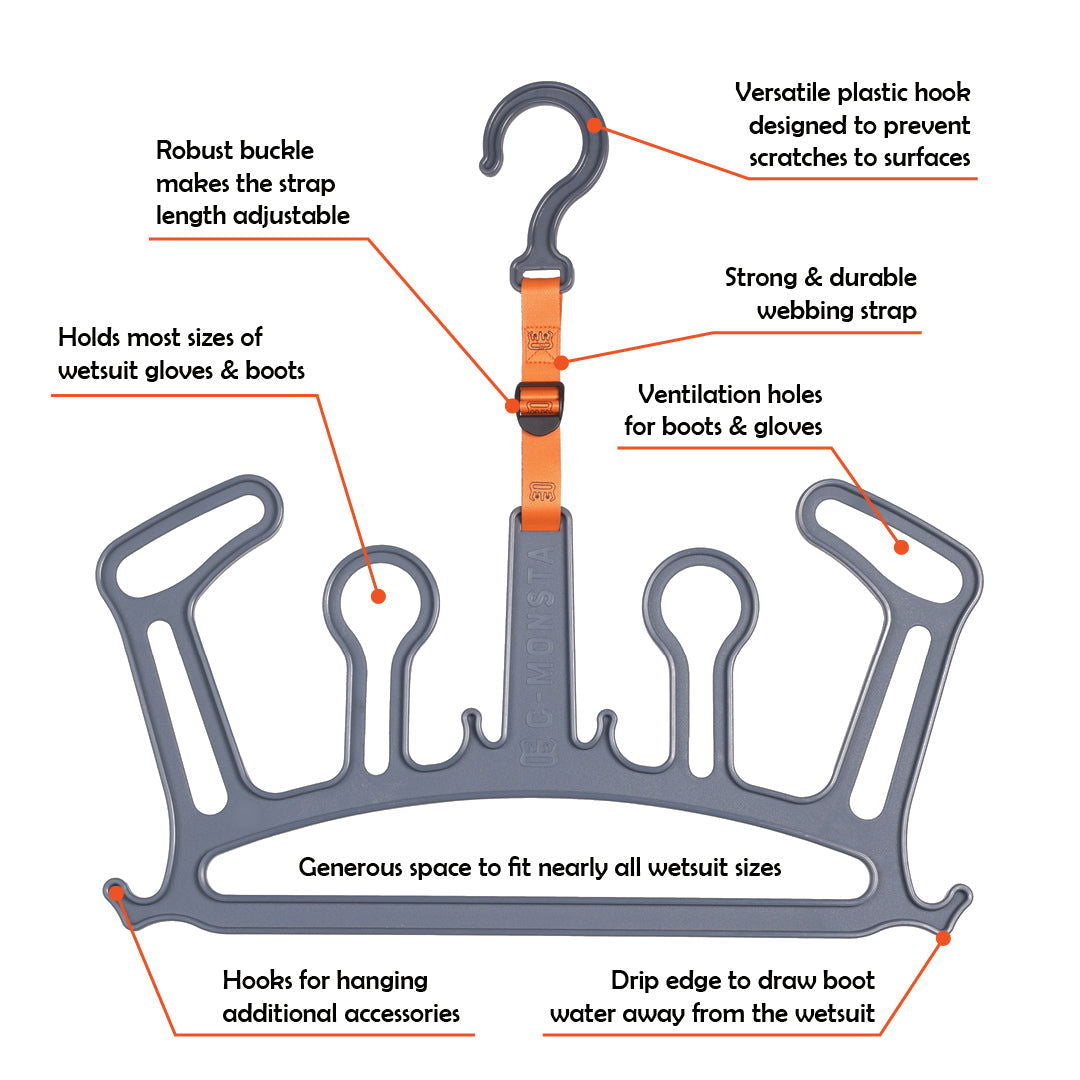 C-Monsta Wetsuit Hanger V2 (UK) - C-MONSTA