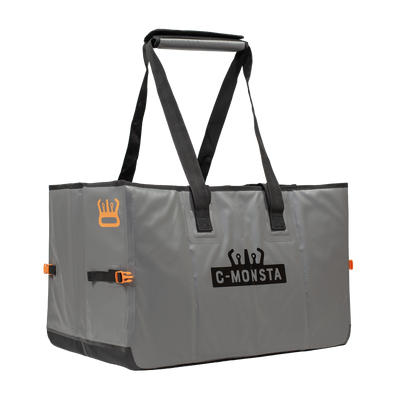 C-Monsta Structured Split Bag V3 side angle showing rigid walls that hold their shape like a box