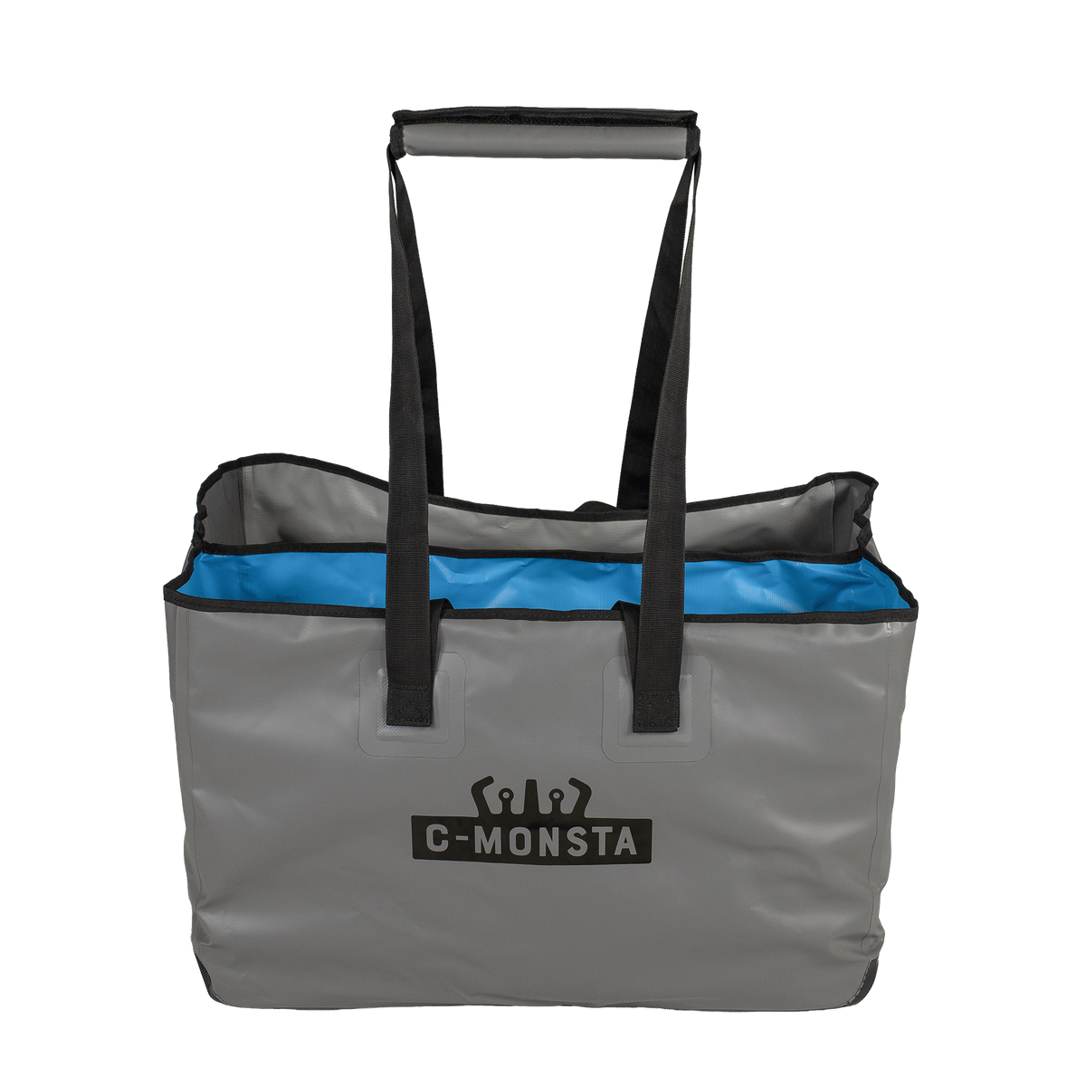 C-Monsta Lightweight Split Bag V3 front view with handles up and blue wet-side lining