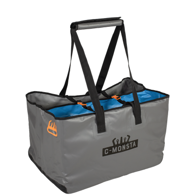 C-Monsta Lightweight Split Bag V3 angled view, open, showing separate wet and dry compartments