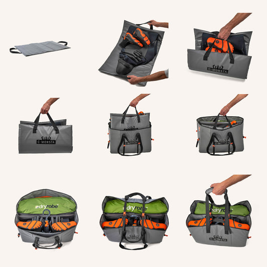 Split Bag, Grey Hanger and Changing Mat Bundle (UK)