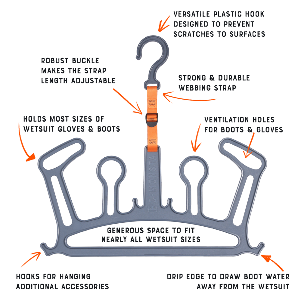 Split Bag, Grey Hanger and Changing Mat Bundle (US) - C-MONSTA
