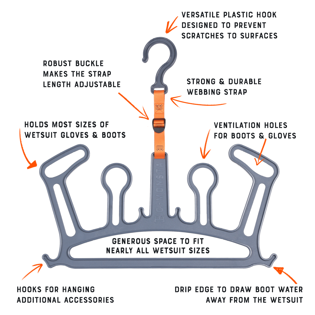 Split Bag, Grey Hanger and Changing Mat Bundle (US) - C-MONSTA