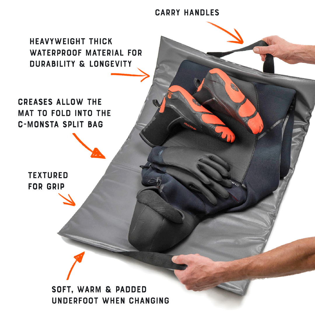 Split Bag, Grey Hanger and Changing Mat Bundle (US) - C-MONSTA