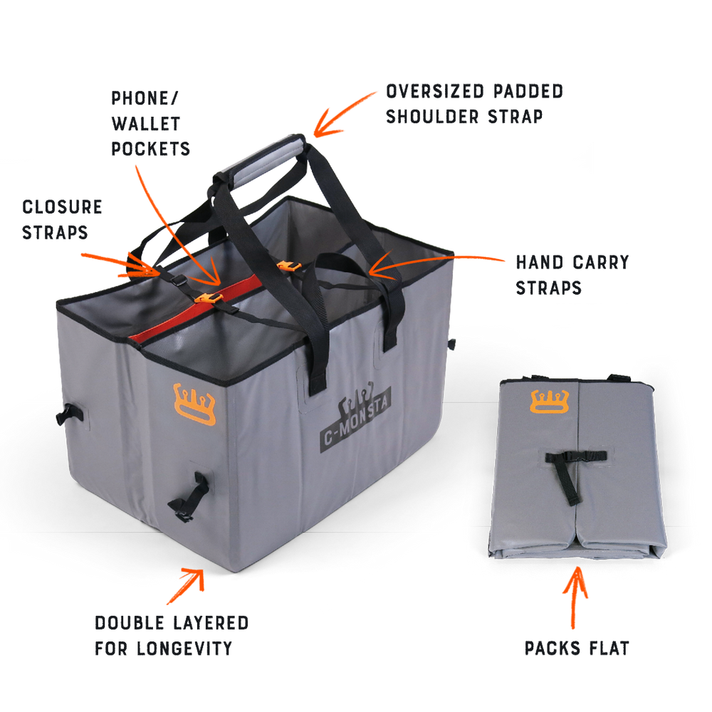 
                      
                        Split Bag, Grey Hanger and Changing Mat Bundle (US) - C-MONSTA
                      
                    