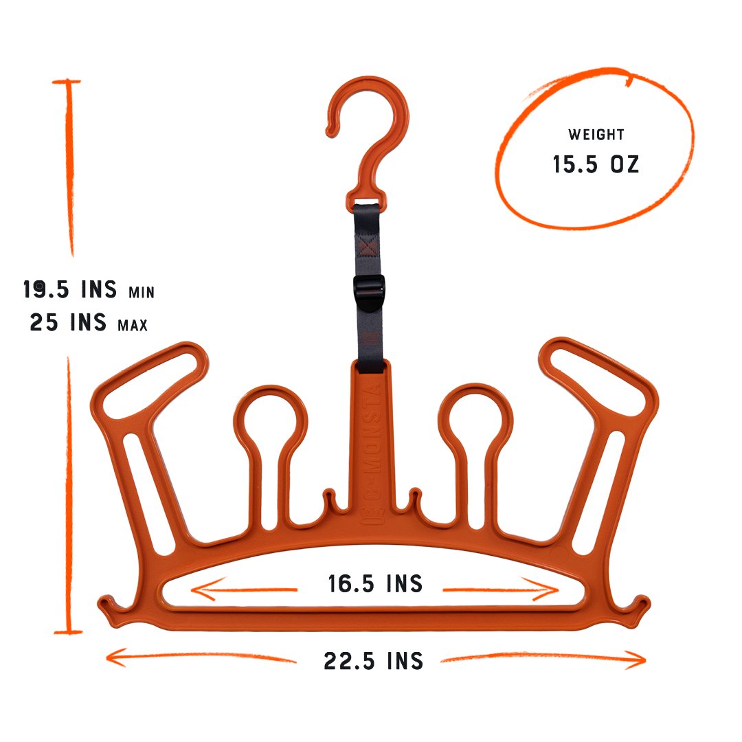 c-monsta Wetsuit Hanger V2 - Orange (US) - C-MONSTA