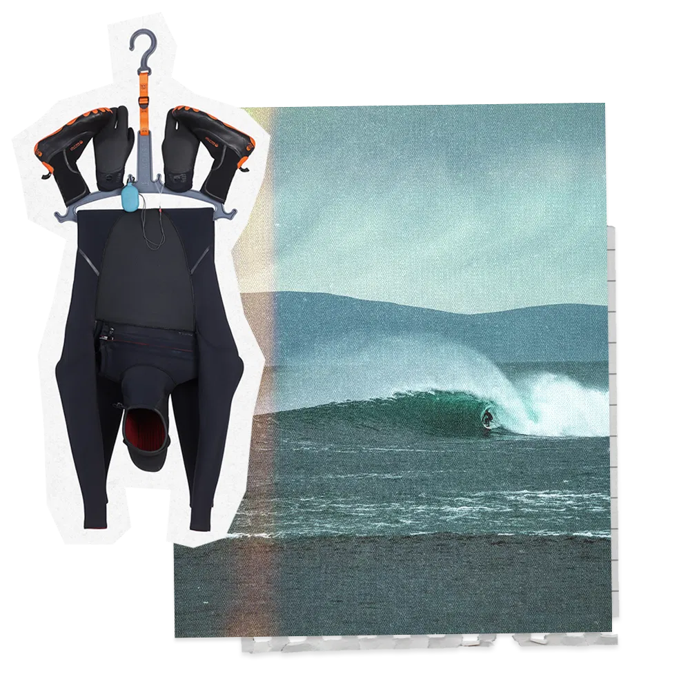 Quickly dry your wetsuit with C-MONSTA – the best hack for keeping your wetsuit dry!